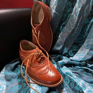 Wanted Babe Tan Oxfords